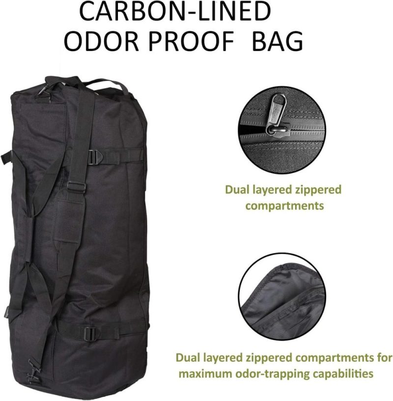 Sports Duffel Bags | Xxxl Backpack Odor Absorbing And Water Resistant Luggage Smell Proof Luggage Duffle Odor Absorbent Smell Proof Bags For Hydroponics Gym Bags Sports Duffel Bags