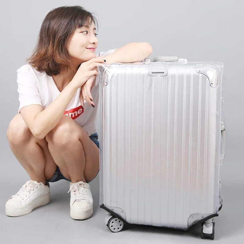 Suitcases | 3 Pieces Luggage Protector Covers Suitcase Cover Protector Pvc Luggage Case Luggage Covers Luggage Full Clear