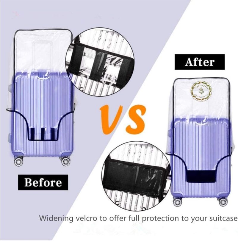 Suitcases | 3 Pieces Thicken Luggage Covers Clear Luggage Protectors Cover With Large Velcro Fits Most 20/24/28 Inch Luggage Luggage Suitcases