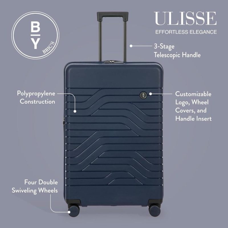 Suitcases | 30" Expandable Spinner Suitcase – Travel Luggage With Tsa-Approved Lock And Hard Shell Exterior – B|Y Ulisse – Ocean Blue Luggage Ocean Blue