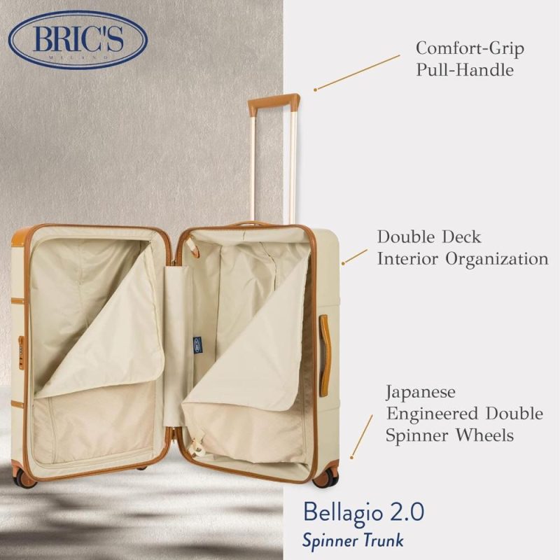 Suitcases | Bellagio 27′ Spinner Trunk Luggage Cream