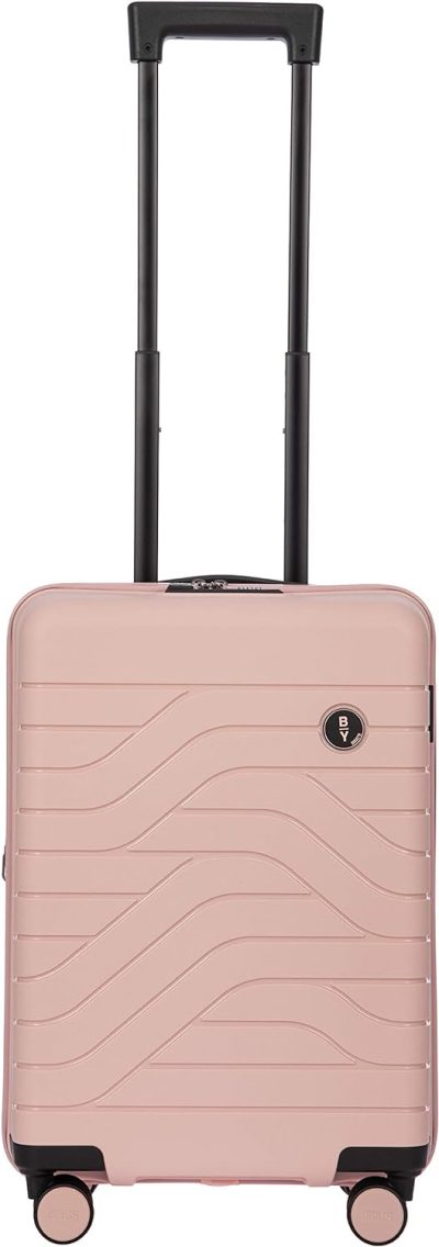 Suitcases | B|Y Ulisse 21-Inch Spinner – Luxury Carry-On Luggage With Spinner Wheels – Hard Shell Suitcases Made From Durable Polypropylene And Polycarbonate – Pearl Pink Luggage Pink