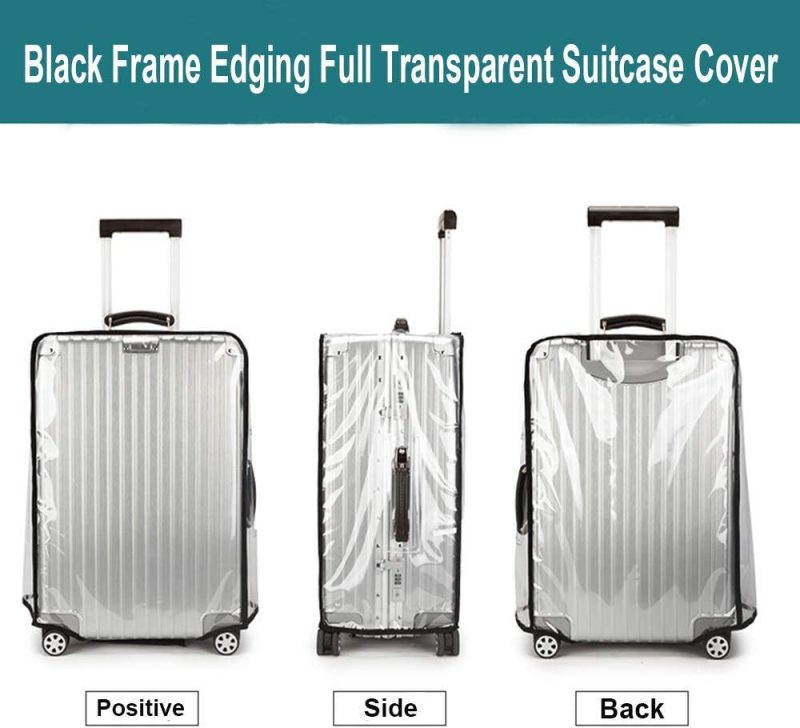 Suitcases | Clear Pvc Suitcase Cover Protectors 30 Inch Transparent Travel Luggage Covers For Suitcase Tsa Approved Luggage Suitcases