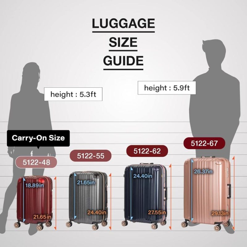 Suitcases | Durable Aluminum Frame Hardside Luggage, 28-Inch,Champagnegold,5122-62-Cgd Luggage Champagne Gold