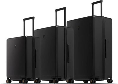 Suitcases | Elegance Matte Luggage Set, 20 Inch Carry On Luggage, 24&28 Inch Large Luggage Lightweight Hardside Suitcase With Spinner Wheels,Tsa Lock,3-Piece Set(20/24/28-Inch), Black Luggage Black