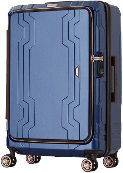 Suitcases | Front Open Max Expansion Luggage, 26-Inch, Navy, 5205-58-Nv Luggage Navy