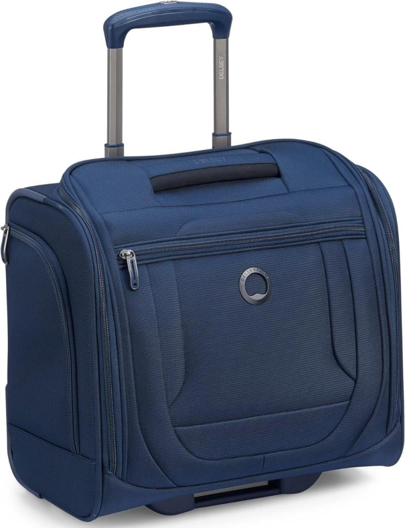 Suitcases | Helium Dlx Softside Luggage Under-Seater With 2 Wheels, Navy Blue, Carry On 16 Inch Luggage Navy Blue