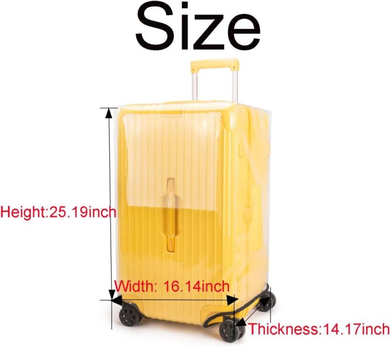 Suitcases | Klmsscxy Luggage Cover Suitcase Cover Protector Luggage Protector Suitcase Cover Clear Luggage Cover Trunk Luggage Covers For Suitcase (Transparent, 32Inch) Luggage Suitcases