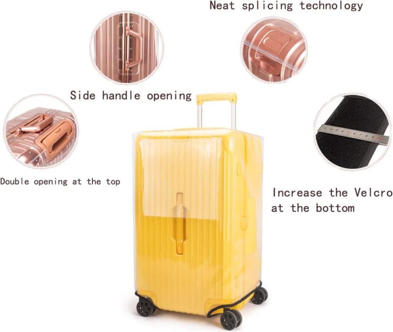 Suitcases | Klmsscxy Luggage Cover Suitcase Cover Protector Luggage Protector Suitcase Cover Clear Luggage Cover Trunk Luggage Covers For Suitcase (Transparent, 32Inch) Luggage Suitcases