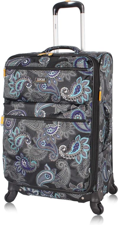 Suitcases | Lucas Designer Luggage – Expandable 28 Inch Softside Bag With Pattern- Durable Large Ultra Lightweight Checked Suitcase With 4-Rolling Spinner Wheels (Diva) Luggage Suitcases