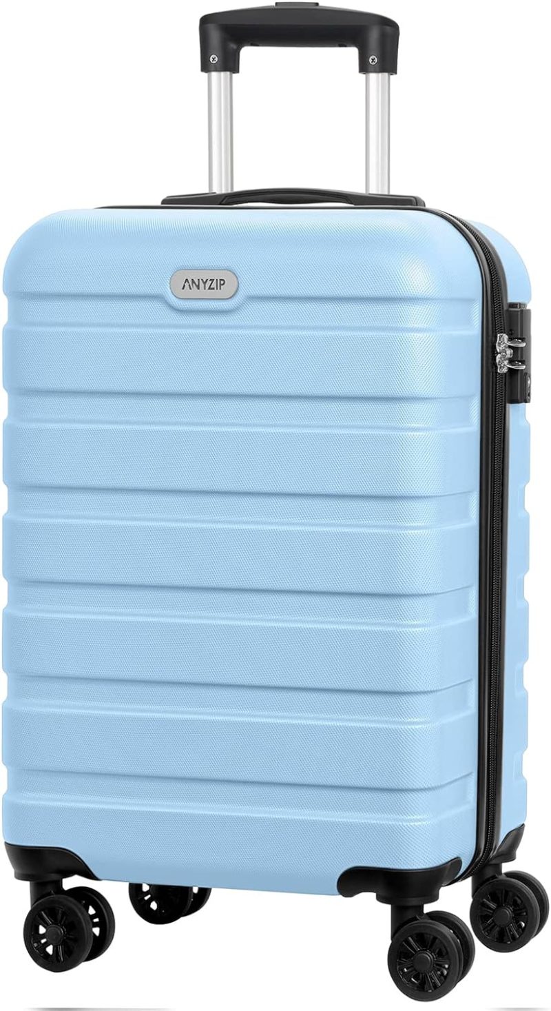 Suitcases | Luggage Pc Abs Hardside Lightweight Suitcase With 4 Universal Wheels Tsa Lock Carry-On 20 Inch Light Blue Luggage LightBlue