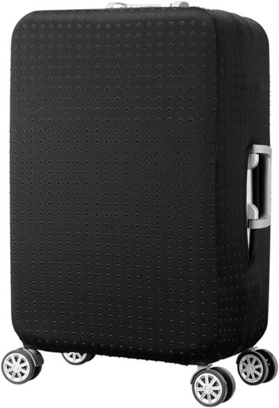 Suitcases | Water Resistant Print Trolley Case, Black, Size L: Fit 28-30 Inch Luggage Luggage Suitcases