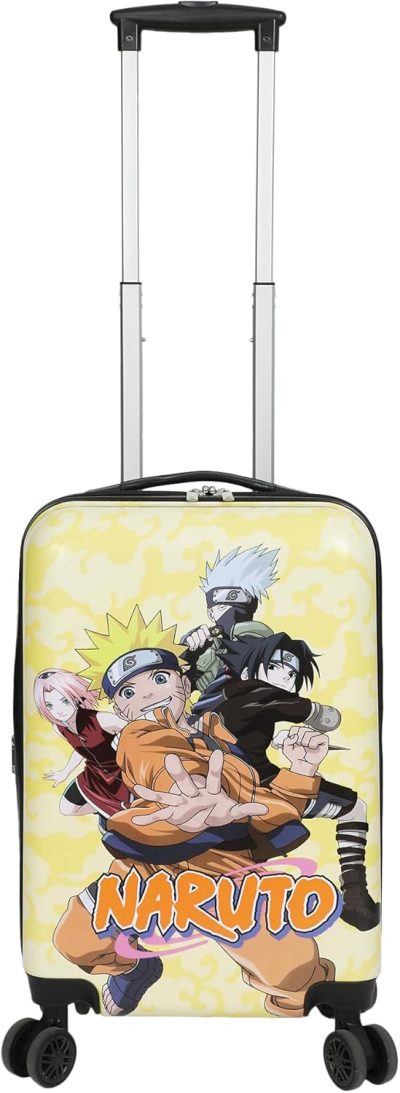 Kids’ Luggage | Naruto Character Cover Art Yellow 20" Rolling Luggage Kids' Luggage Kids' Luggage