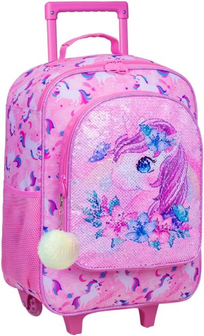 Kids’ Luggage | Kids Luggage For Girls And Boys, Dinosuar Unicorn Suitcase Rolling With Wheels，Travel Carry On For Children Toddler Elementary Kids' Luggage Butterfly unicorn