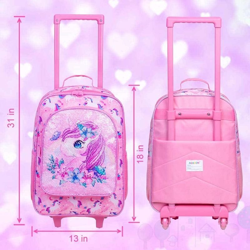 Kids’ Luggage | Kids Luggage For Girls And Boys, Dinosuar Unicorn Suitcase Rolling With Wheels，Travel Carry On For Children Toddler Elementary Kids' Luggage Butterfly unicorn