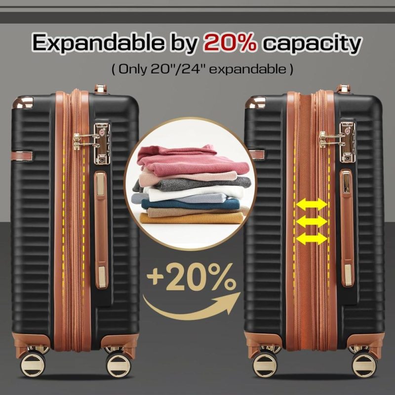 Luggage Sets | Luggage Sets 3 Piece,Expandable Hard Shell Suitcase Set With Spinner Wheels, Lightweight Travel Luggage Set With Tsa Lock Luggage Luggage Sets