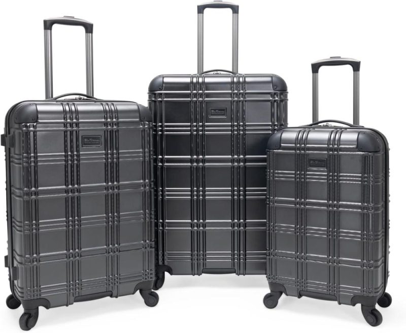 Luggage Sets | Nottingham Lightweight Hardside 4-Wheel Spinner Travel Luggage, Charcoal, 3-Piece Set (20"/24"/28") Luggage Charcoal