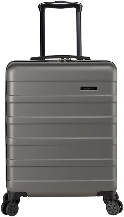 Carry-On Luggage | Anode 44L 55X40X20Cm (22X16X8Inch) Carry On Hand Luggage Suitcase - Lightweight, Hard Shell, 4 Wheels, Smart Usb Port, 3 Digit Combination Lock (Graphite)